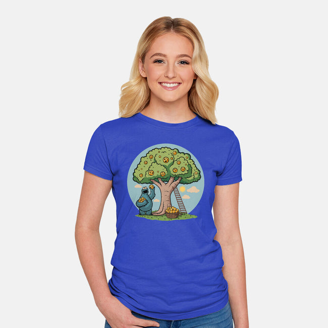 Cookie Tree-Womens-Fitted-Tee-erion_designs