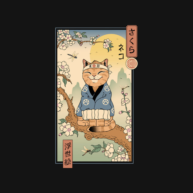 Meowster In Sakura Branch-Unisex-Kitchen-Apron-vp021