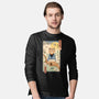 Meowster In Sakura Branch-Mens-Long Sleeved-Tee-vp021