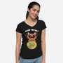 Purr Favor-Womens-V-Neck-Tee-Boggs Nicolas