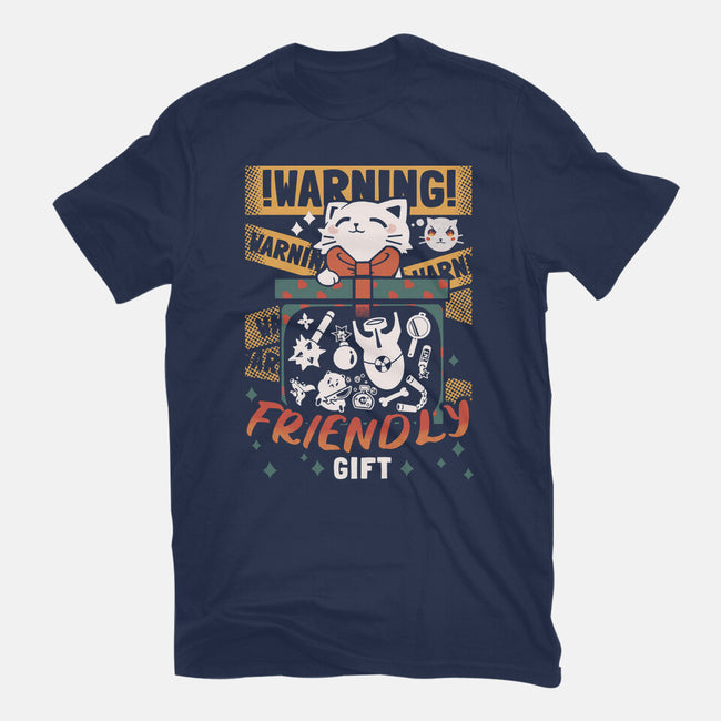 Cat's Friendly Gift-Womens-Fitted-Tee-Heyra Vieira