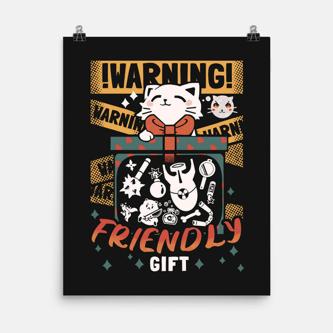 Cat's Friendly Gift-None-Matte-Poster-Heyra Vieira