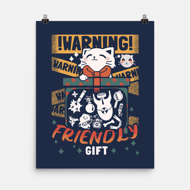 Cat's Friendly Gift-None-Matte-Poster-Heyra Vieira