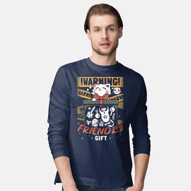 Cat's Friendly Gift-Mens-Long Sleeved-Tee-Heyra Vieira