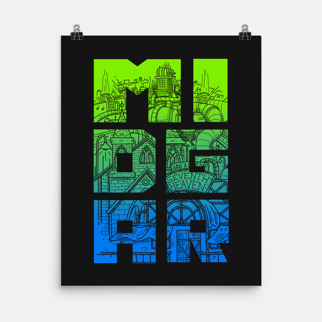 Midgar-None-Matte-Poster-Aarons Art Room