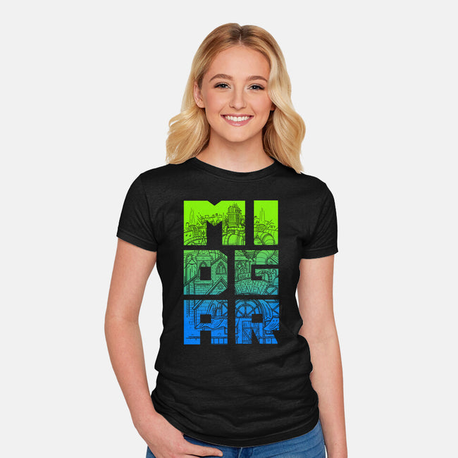 Midgar-Womens-Fitted-Tee-Aarons Art Room