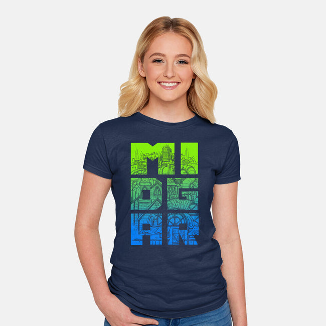 Midgar-Womens-Fitted-Tee-Aarons Art Room