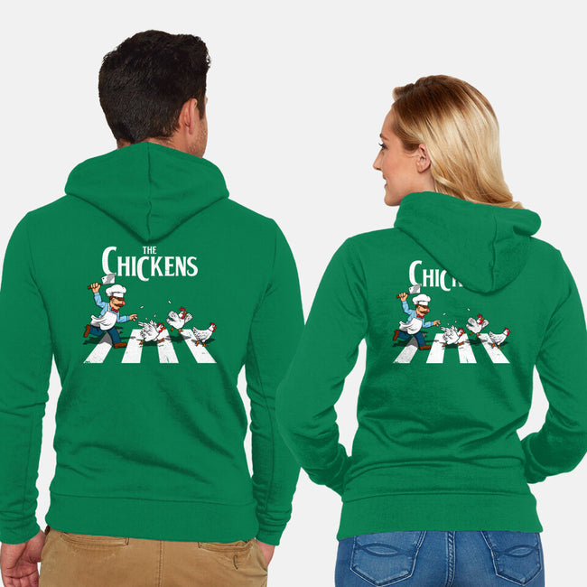 The Chickens-Unisex-Zip-Up-Sweatshirt-drbutler