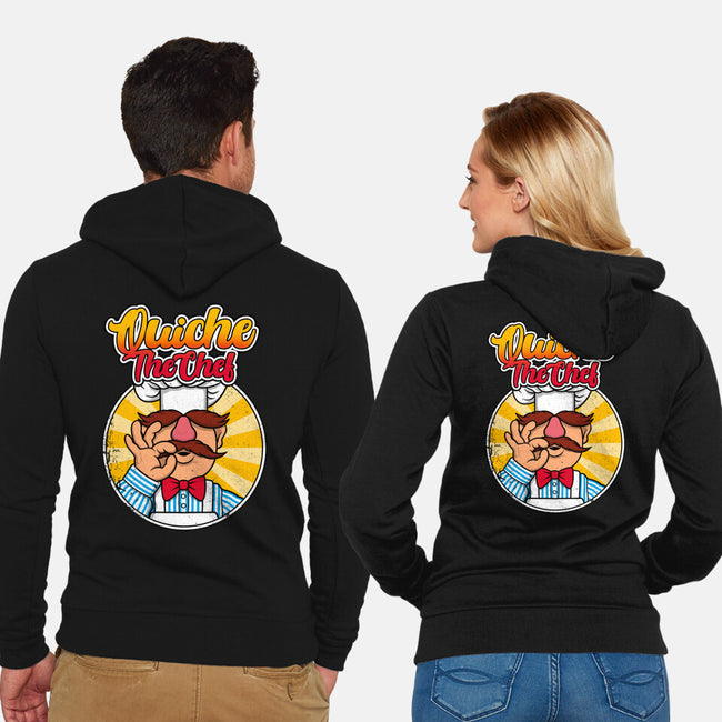 Quiche The Chef-Unisex-Zip-Up-Sweatshirt-drbutler