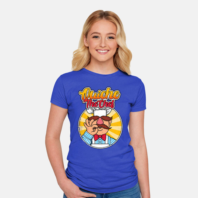 Quiche The Chef-Womens-Fitted-Tee-drbutler