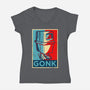 GONK-Womens-V-Neck-Tee-drbutler