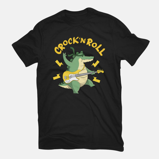 Crock N Roll-Womens-Fitted-Tee-Tri haryadi