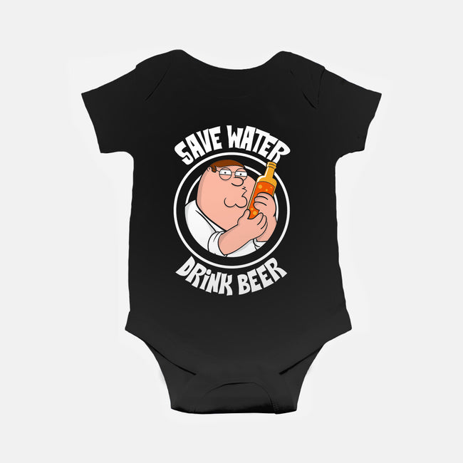 Save Water Drink Beer-Baby-Basic-Onesie-turborat14