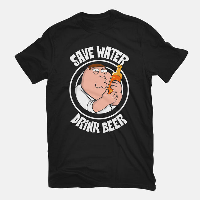 Save Water Drink Beer-Unisex-Basic-Tee-turborat14