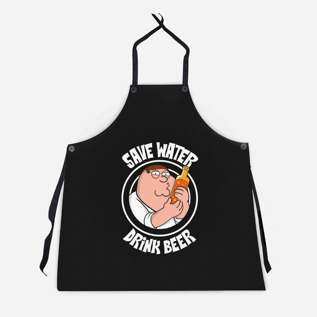 Save Water Drink Beer-Unisex-Kitchen-Apron-turborat14