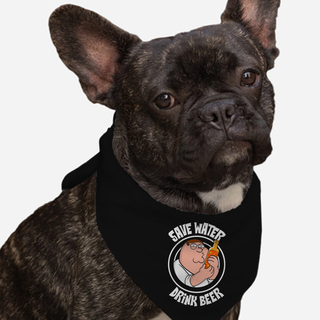 Save Water Drink Beer-Dog-Bandana-Pet Collar-turborat14