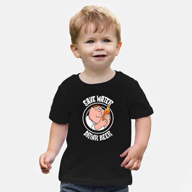 Save Water Drink Beer-Baby-Basic-Tee-turborat14