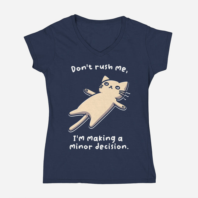 Minor Decision-Womens-V-Neck-Tee-BridgeWalker