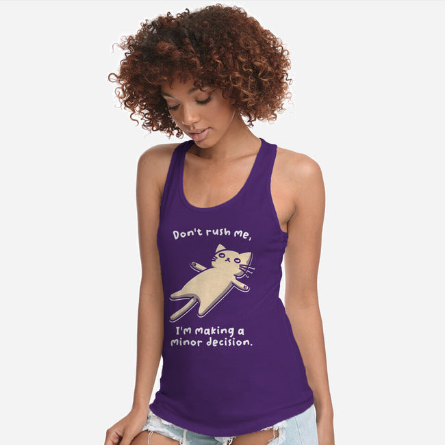 Minor Decision-Womens-Racerback-Tank-BridgeWalker