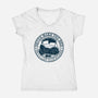 Never Make The Bed-Womens-V-Neck-Tee-NMdesign