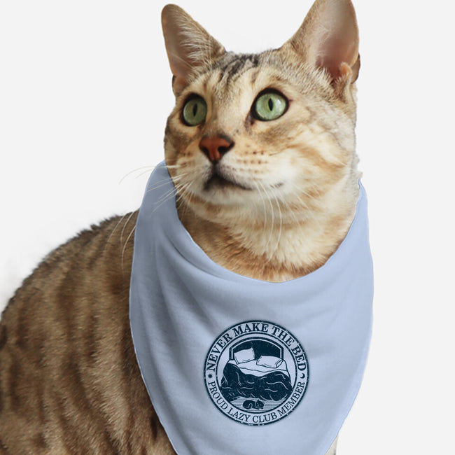 Never Make The Bed-Cat-Bandana-Pet Collar-NMdesign