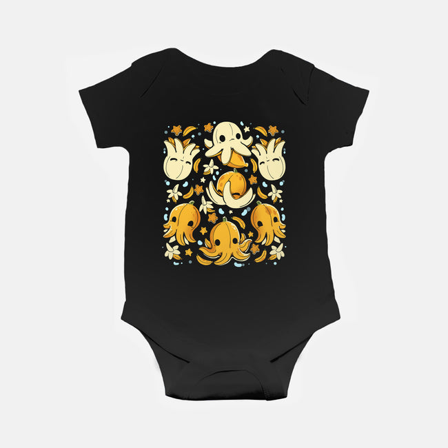 Banana Octopus-Baby-Basic-Onesie-Vallina84