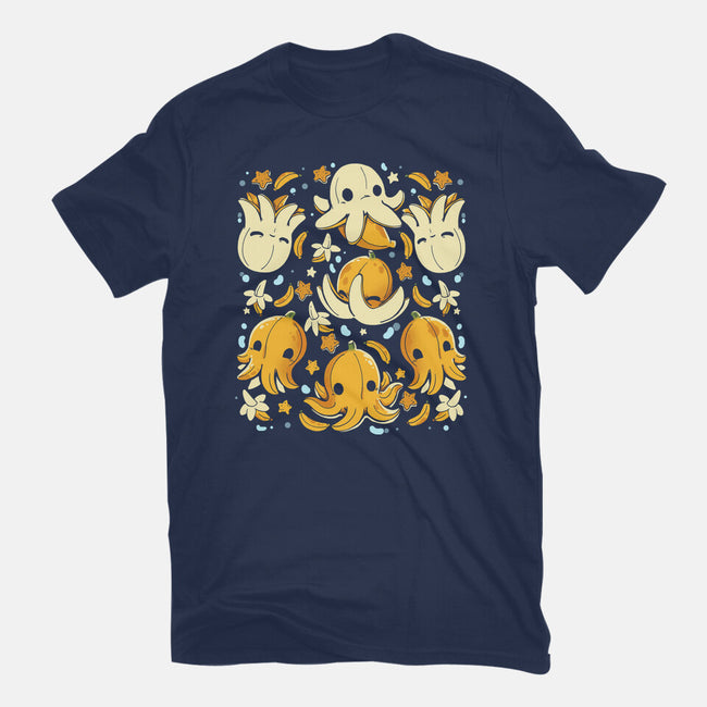 Banana Octopus-Womens-Basic-Tee-Vallina84