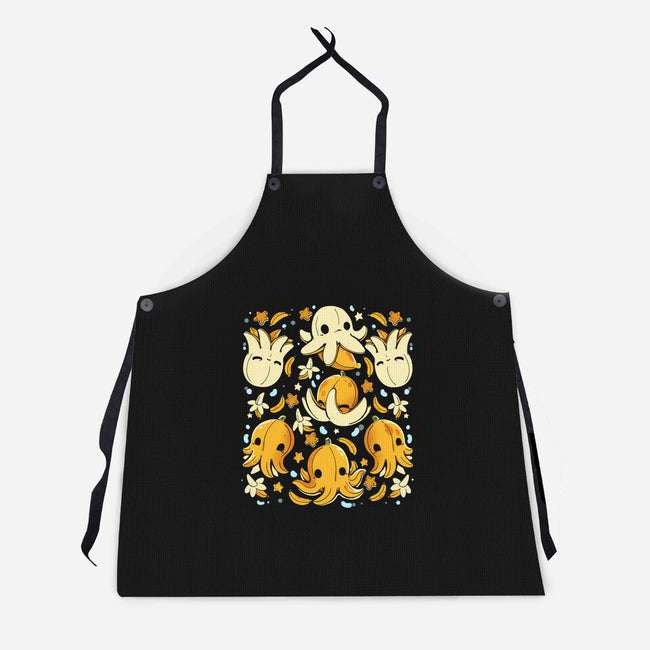 Banana Octopus-Unisex-Kitchen-Apron-Vallina84