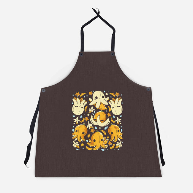 Banana Octopus-Unisex-Kitchen-Apron-Vallina84