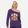 Banana Octopus-Womens-Off Shoulder-Sweatshirt-Vallina84