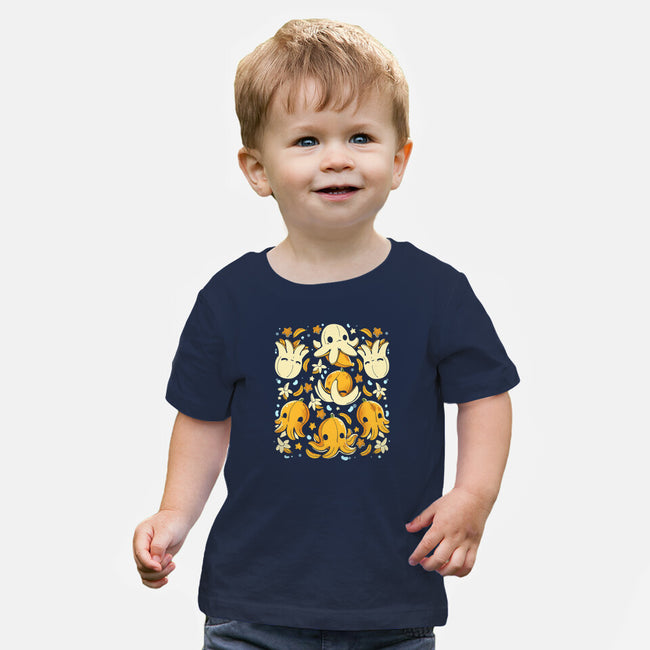 Banana Octopus-Baby-Basic-Tee-Vallina84