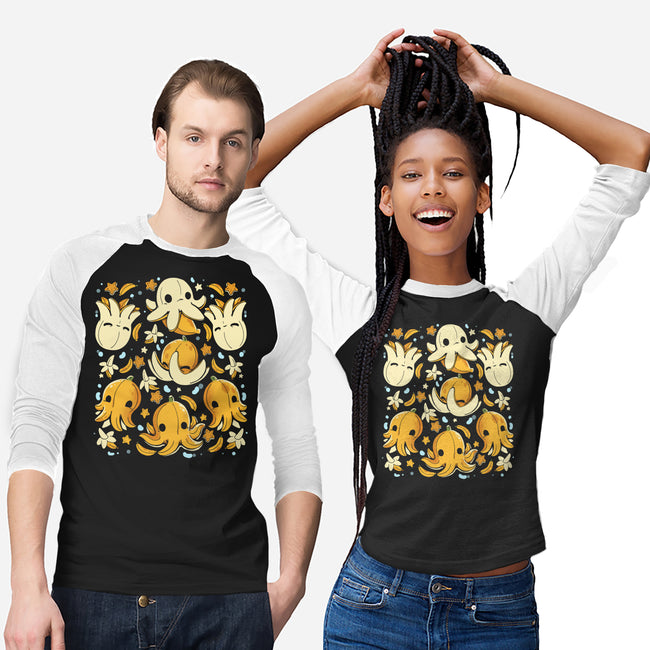 Banana Octopus-Unisex-Baseball-Tee-Vallina84