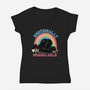 Emotionally Unavailable Reaper-Womens-V-Neck-Tee-momma_gorilla