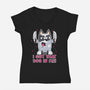 I Got That Dog In Me-Womens-V-Neck-Tee-Alexhefe