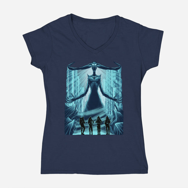 Frozen NYC-Womens-V-Neck-Tee-rmatix