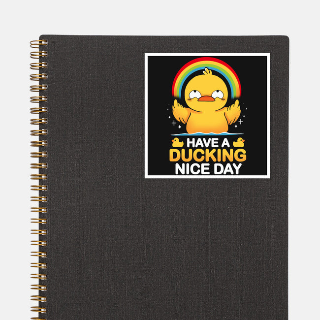 Have A Ducking Day-None-Glossy-Sticker-Vallina84