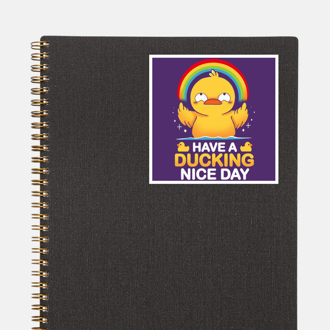 Have A Ducking Day-None-Glossy-Sticker-Vallina84