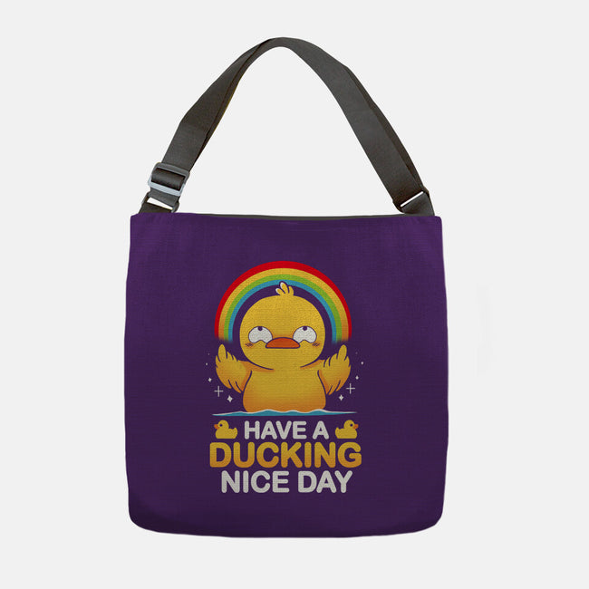 Have A Ducking Day-None-Adjustable Tote-Bag-Vallina84