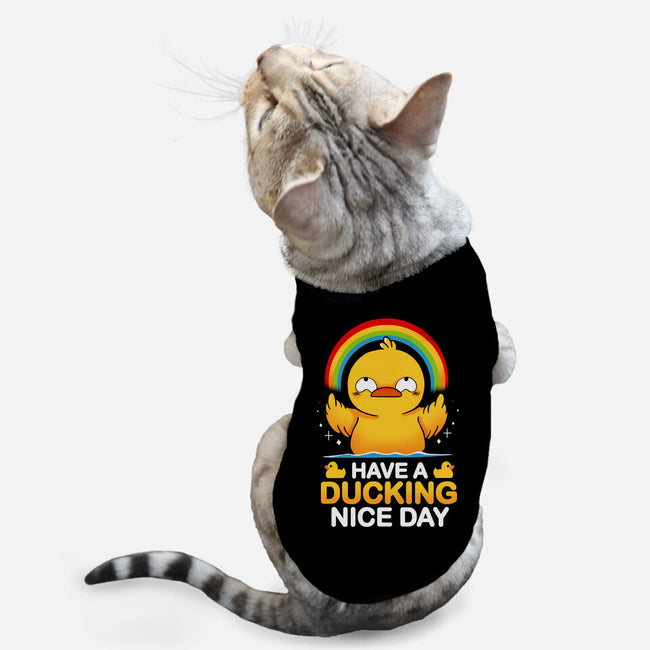 Have A Ducking Day-Cat-Basic-Pet Tank-Vallina84