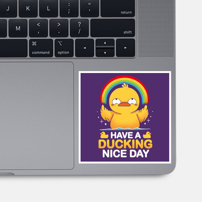 Have A Ducking Day-None-Glossy-Sticker-Vallina84