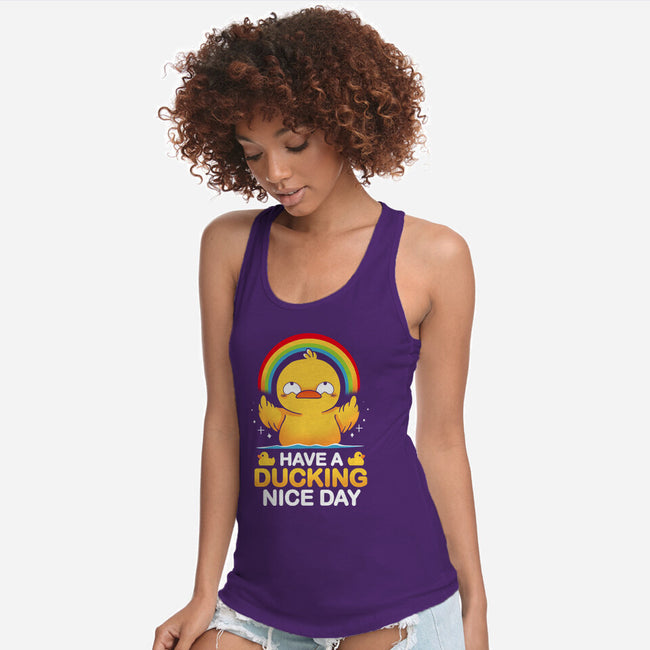 Have A Ducking Day-Womens-Racerback-Tank-Vallina84