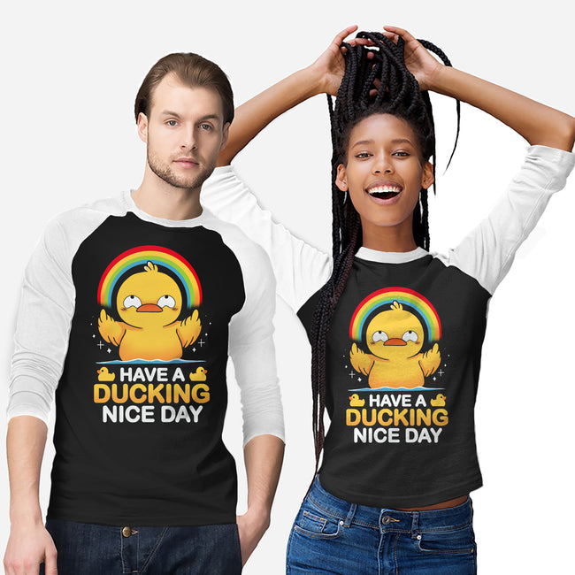 Have A Ducking Day-Unisex-Baseball-Tee-Vallina84