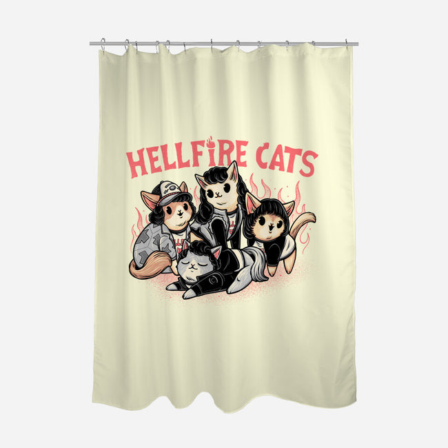 Hellfire Cats-None-Polyester-Shower Curtain-momma_gorilla