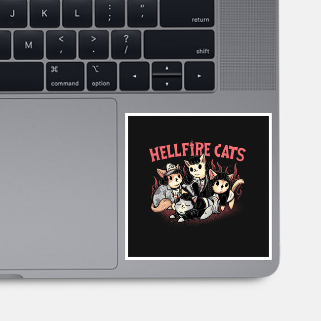 Hellfire Cats-None-Glossy-Sticker-momma_gorilla