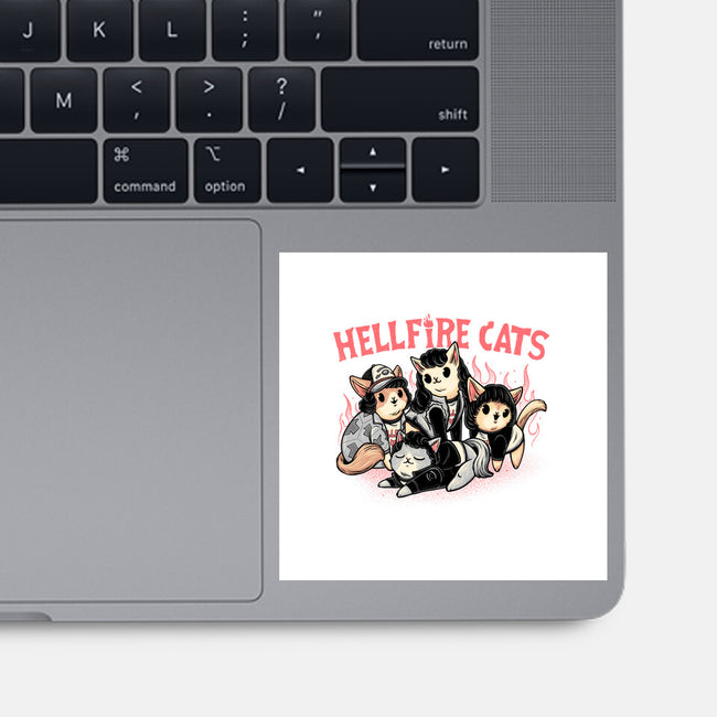 Hellfire Cats-None-Glossy-Sticker-momma_gorilla