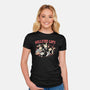 Hellfire Cats-Womens-Fitted-Tee-momma_gorilla