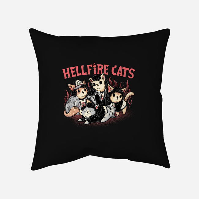 Hellfire Cats-None-Removable Cover-Throw Pillow-momma_gorilla