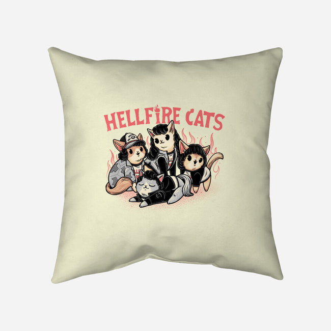 Hellfire Cats-None-Removable Cover-Throw Pillow-momma_gorilla