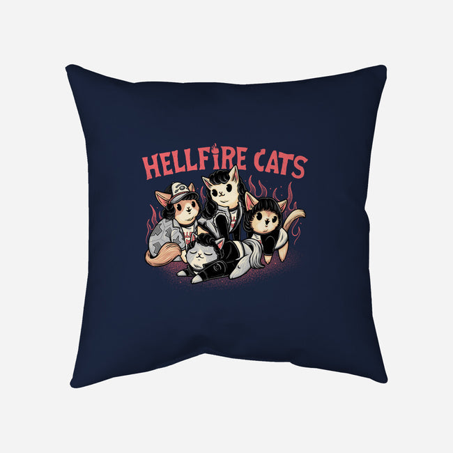 Hellfire Cats-None-Removable Cover-Throw Pillow-momma_gorilla