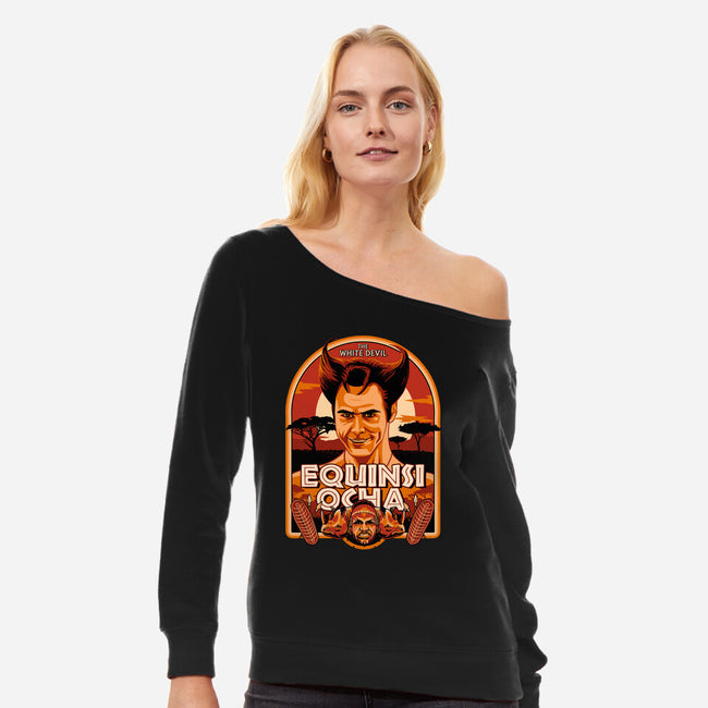 Equinsi Ocha-Womens-Off Shoulder-Sweatshirt-daobiwan